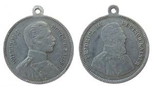 Wilhelm II. (1888-1918) - Friedrich III. - 1888 o.J. - tragbare Medaille  ss