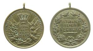 Neuburg - auf den Veteranenverein - o.J. - tragbare Medaille  ss