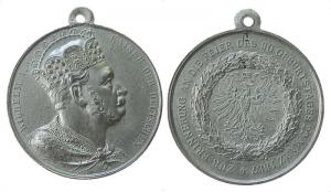 Wilhelm I (1797-1888) - auf seinen 90. Geburtstag - 1887 - Medaille  ss+
