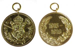 für Kämpfer im ersten Weltkrieg - 1918 - Medaille  vz-stgl