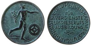 Stuttgart - für Verdienste um die Berufsausbildung - o.J. - Medaille  gußfrisch