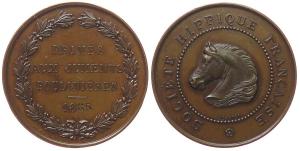 Gesellschaft für Pferdesport - Société Hippique Francaise - 1885 - Medaille  vz