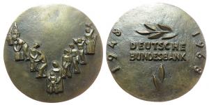 Deutsche Bundesbank - auf den 20. Jahrestag der Gründung - 1968 - Medaille  gußfrisch