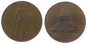 Völkerschlachtdenkmal - des deutschen Patriotenbund zur 100 Jahrfeier des Völkerschlachtdenkmals - 1913 - Medaille  ss