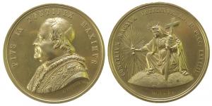 Pius IX (1846-78) - auf den Beginn des 1. Vatikanischen Konzils - 1869 - Medaille  vz