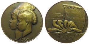 Kolenté - auf den Bananenanbau - 1930 - Medaille  vz