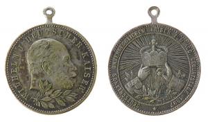 Wilhelm I (1861-1888) - auf seinen 100. Geburtstag - 1897 - tragbare Medaille  ss
