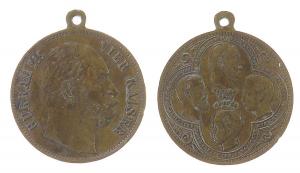 Wilhelm I. 1861-1888 - Hurra !!! Vier Kaiser - o.J. - tragbare Medaille  ss