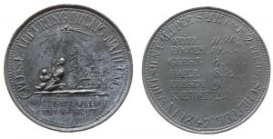 Schlesien - auf die Hungersnot und Teuerung - 1847 - tragbare Medaille  ss