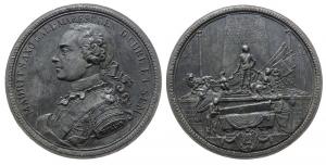 Moritz von Sachsen (1696-1750) Marschall - auf seinen Tod - 1750 - Medaille  ss+
