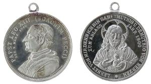 Leo XIII (1878-1903) - auf das heilige Jahr - 1900 - tragbare Medaille  vz