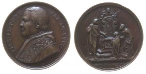 Pius IX (1846-1878) - auf sein 25-jähriges Pontifikats-Jubiläum - 1871 o.J. - Medaille  vz