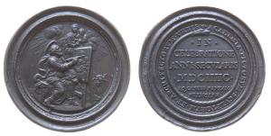 Clemens XI. (1700-1721) - auf das 100jährige Jubiläum der pästlichen Kunstakademie - 1696 - Medaille  fast vz