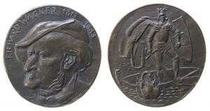 Wagner Richard (1813-1883) - auf seinen 100. Todestag - 1983 - Medaille  gußfrisch