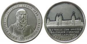 Leipzig - aus das 3. Deutsche Turnfest - 1863 - Medaille  ss