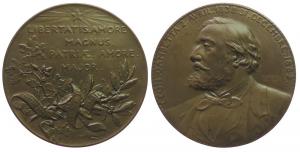 Gambetta Léon (1838-1882) - französischer Staatsmann - o.J. - Medaille  vz-stgl
