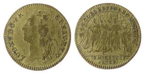 Louis XV (1715-74) - auf die Krönung - 1723 - Jeton  fast ss