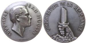 Moulin Jean (1899-1943) - ein Leiter der französischen Résistance - 1968 - Medaille  vz
