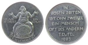 Dresden - auf die Wucherer - 1923 - Medaille  ss