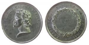 Schiller Friedrich (1759-1805) - auf seinen 100. Geburtstag in Marbach - 1859 - Medaille  ss