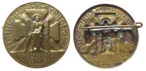 Leipzig - auf den Deutschen Reichskriegertag - 1923 - Abzeichen  vz