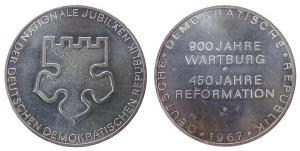 Wartburg zu Eisenach - 900 Jahre Wartburg - 1967 - Medaille  vz+