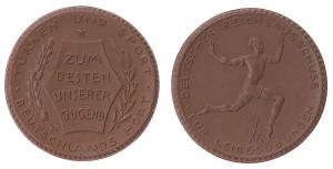 Berlin - Deutscher Reichsausschuss für Leibesübungen - 1921 o.J. - Spendenmünze  prägefrisch