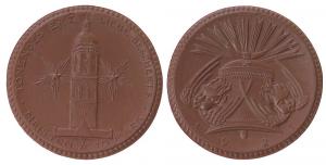 Meissen - Glockenfond - 1921 - 10 Mark  prägefrisch