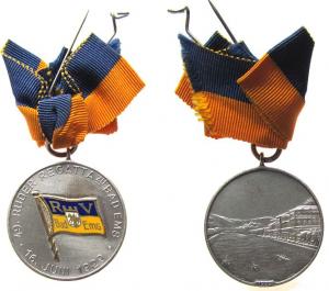 Bad Ems - 49. Ruder Regatta - 1929 - tragbare Medaille  vz