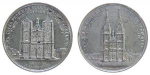 Regensburg - auf den Ausbau des Domes - 1869 o.J. - Medaille  ss+