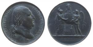 Louis XVIII - auf die Geburt des Herzogs von Bordeaux - 1820 - Medaille  ss