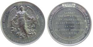 Gustav Adolf Stiftung - auf den 50. Jahrestag - 1882 - Medaille  fast vz
