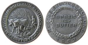 Frankfurt - Deutsche Landwirtschaftsgesellschaft - 1953 - Medaille  vz