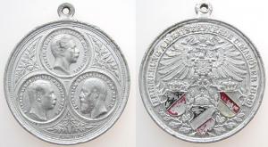 Wilhelm II (1888-1918) - Erinnerung an das Kaiserparade und Manöver - 1899 - tragbare Medaille  ss