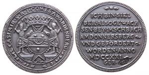 Imschbach am Donnersberg (Pfalz) - Imsbacher Ausbeute-Medaille - 1721 / 1993 - Medaille  stgl