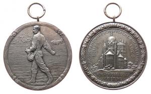 Neuss - auf die Landwirtschaftsausstellung - 1928 - tragbare Medaille  vz