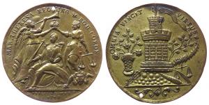 Maria Theresia (1740-1780) - auf die Böhmische Krönung - 1743 - Medaille  ss+