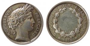 Somme - Concours de Paume a Ham - 1879 - Medaille  ss+