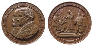 Friedrich Wilhelm III. - auf die 300 Jahrfeier der Reformation - 1839 - Medaille  vz