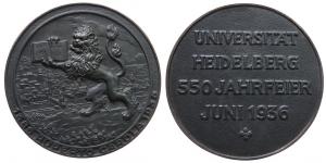 Heidelberg - auf die 550 Jahrfeier der Universität - 1936 - Medaille  vz+