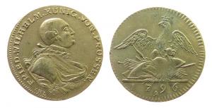 Friedrich Wilhelm II. (Preussen) - Nachahmung eines Friedrichs d'or von 1796 A - 1796 - Medaille  ss