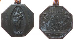 Ludwig II. (1864-1886) - Patrona Bavaria - o.J. - tragbare Plakette  vz