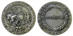 DLG-Qualitätsprüfung - Deutsche Landwirtschaftsgesellschaft - 1960 - Medaille  ss-vz