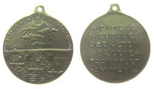 auf die Einweihung des Brückenneubaus in Frankfurt - 1926 - tragbare Medaille  ss-vz