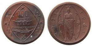 Obercunnersdorf 700 Jahre - 1921 - Medaille  vz
