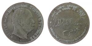 Wilhelm I (1797-1888) - auf seinen Tod und seine letzte Unterschrift - 1888 o.J. - Medaille  ss