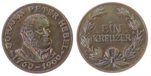 Hebel Johannes Peter (1760-1826) - 1960 - Kreuzer  vz