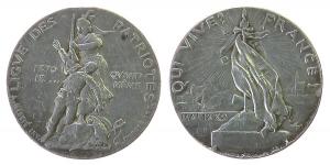 Patriotische Liga - Erinnerung an den Krieg von 1870/71 - 1882 - Medaille  ss