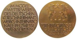 Frankfurt - Pelzmesse - 1974 - Medaille  ss-vz