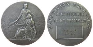 Verband der Färberei und Reinigungen - verliehen an Guille Emile - o.J. - Medaille  ss+